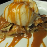 Apple Crostata with Vanilla Bean Ice Cream and Fresh Warm Caramel Sauce